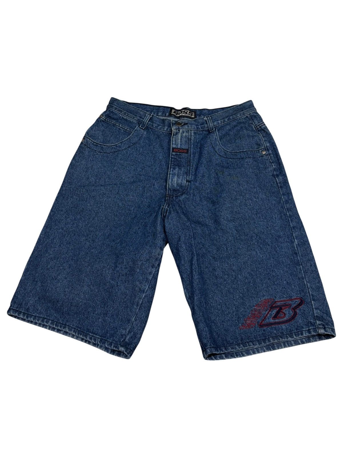 JNCO Vintage Baggy Shorts Men 36 Blue Boss Denim Jorts Wide Leg Size US 36 / EU 52 - 1 Thumbnail
