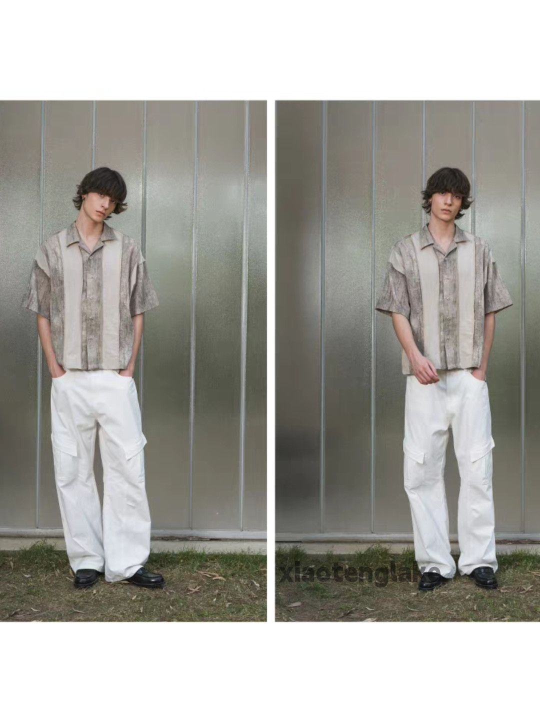 Designer × Japanese Brand × Vintage Unisex washed loose yuppie aloha patchwork shirt Size US XL / EU 56 / 4 - 5 Thumbnail