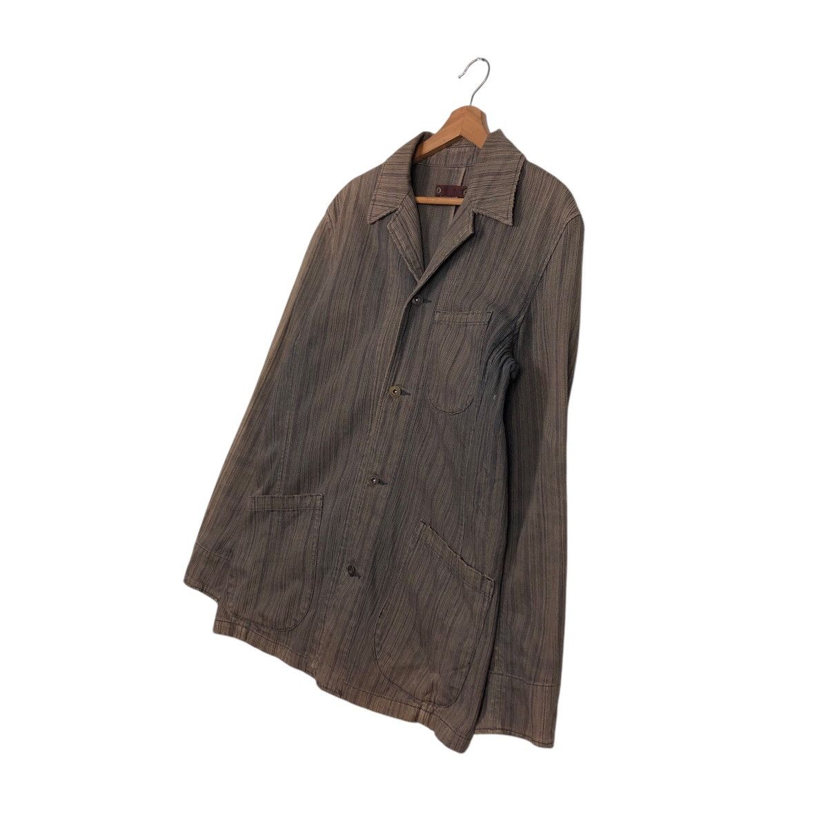 Japanese Brand 📌Vintage Hickory Chore Jacket Haze Simon Issey Miyake Size US M / EU 48-50 / 2 - 2 Thumbnail