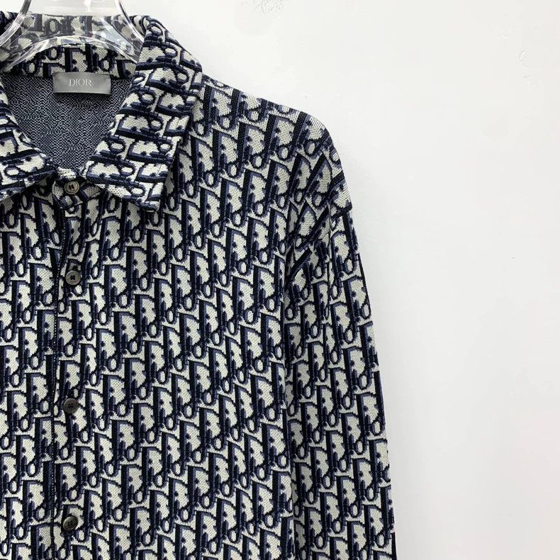 Dior Dior Color-matched cotton logo jacquart full-print lapel s Size US L / EU 52-54 / 3 - 3 Thumbnail