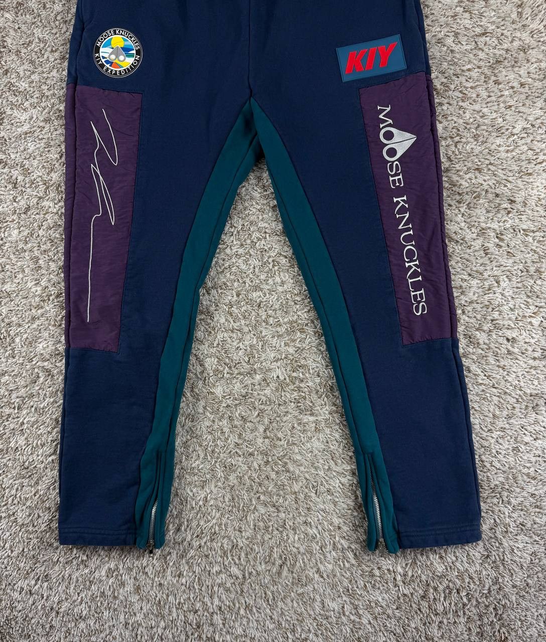 Reves Paris Kool Kiy x Moose Knuckles Reves Paris Blue Purple Sweatpants Size US 36 / EU 52 - 3 Thumbnail