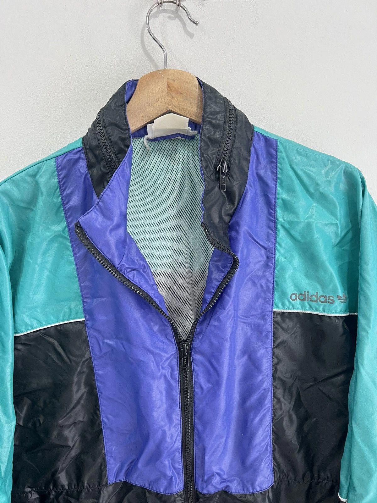Adidas Vintage Adidas Windbreaker Jacket Zip Up Size US XL / EU 56 / 4 - 2 Thumbnail