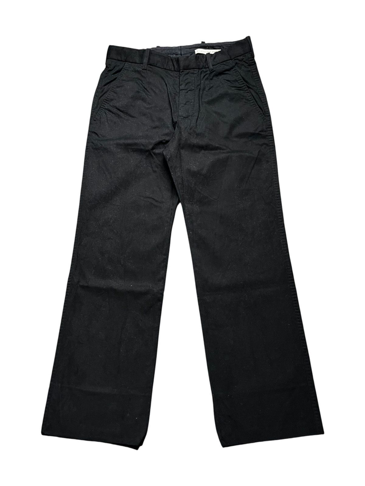 Balenciaga 2005 Balenciaga by Nicolas Ghesquière Black Wide Pants Size US 29 - 1 Thumbnail
