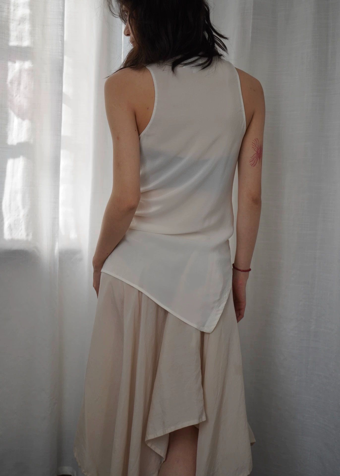 3.1 Phillip Lim PHILLIP LIM 00s Silk Button Plunge Neck Vest Women Size XS / US 0-2 / IT 36-38 - 7 Thumbnail