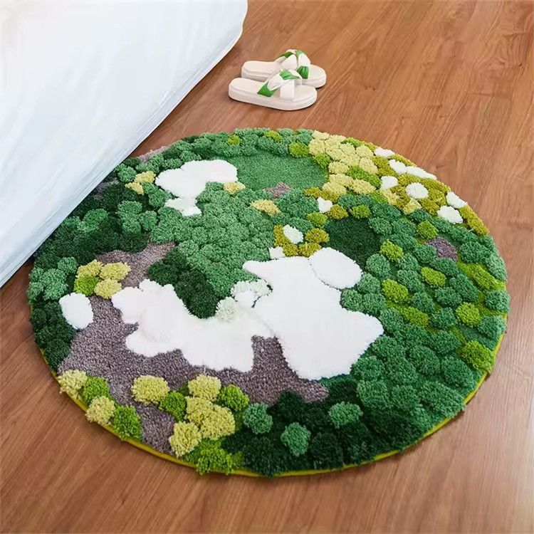 Earth Printed Home Decoration Handmade Tufted Carpet