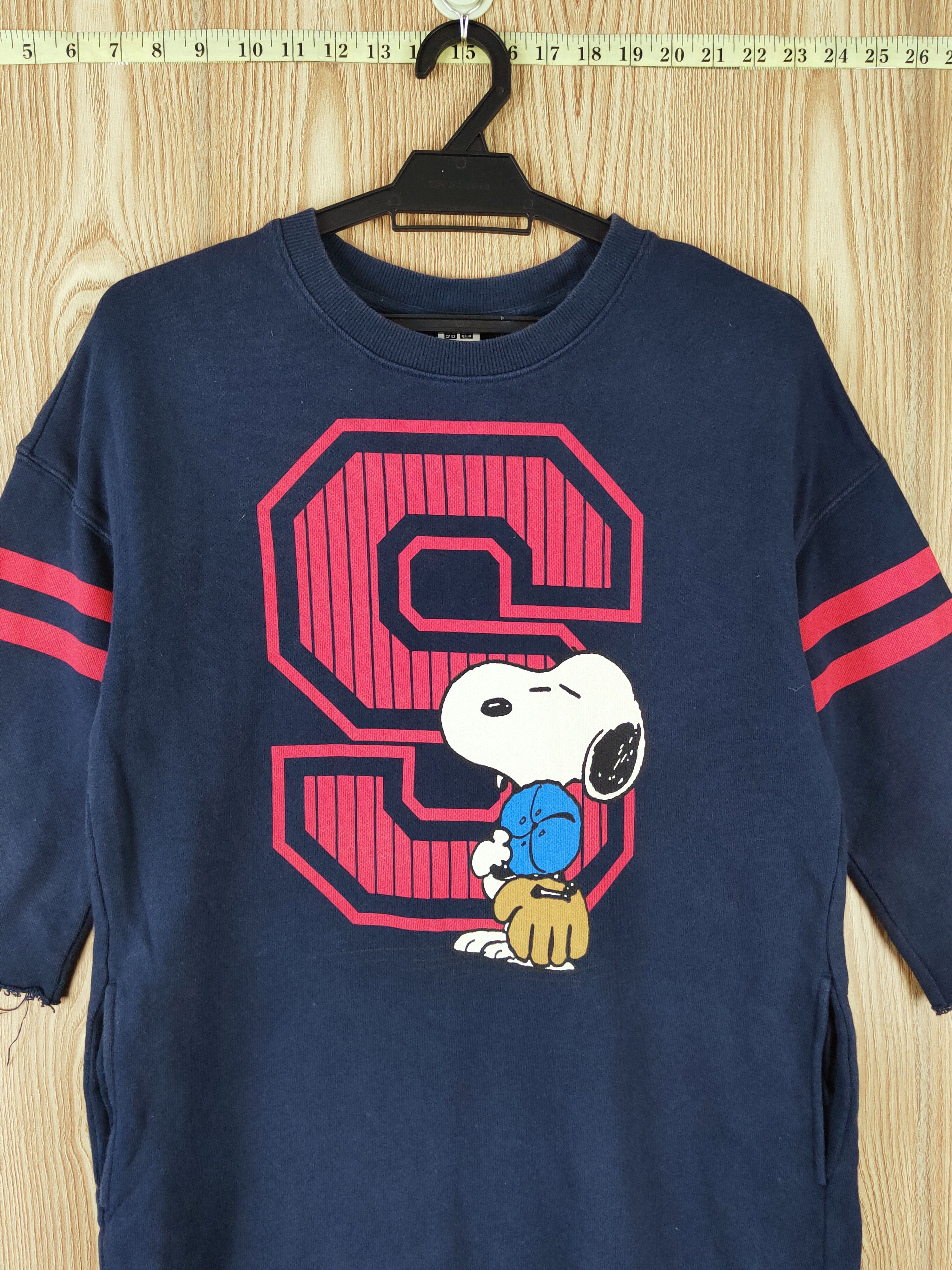 Japanese Brand × Peanuts × Vintage Uniqlo-Peanuts Navy Snoopy Sweatshirts #W174 Size S / US 4 / IT 40 - 2 Thumbnail