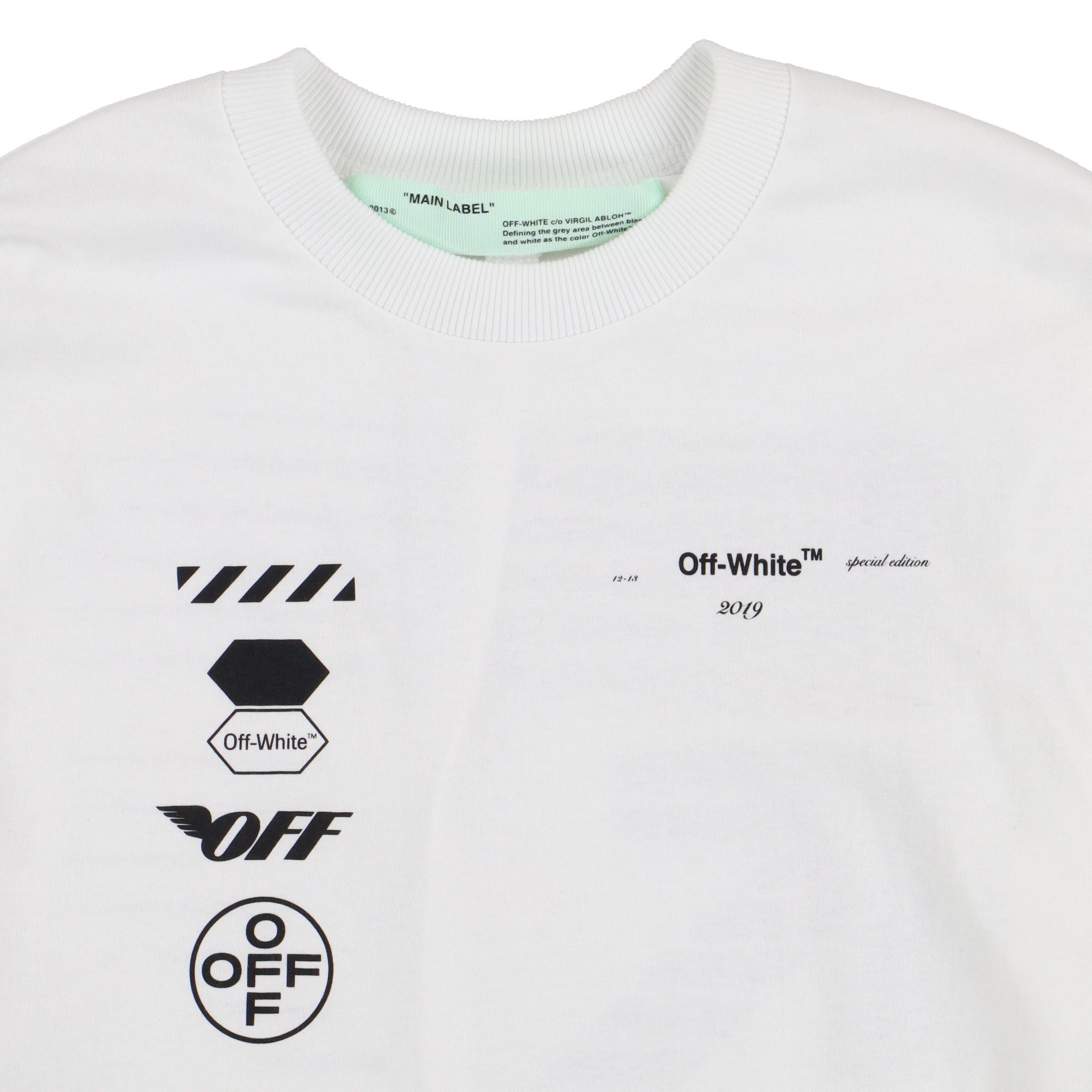 Off-White White Special Edition Racing Arrows Logo LS T-Shirt Size US L / EU 52-54 / 3 - 6 Thumbnail