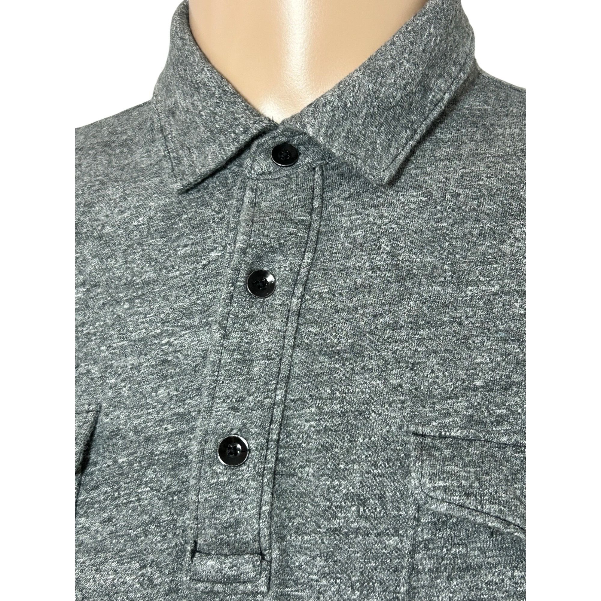 Gap Gap Men’s Polo Shirt Grey L Short Sleeve Cotton 3-Button Che Size US L / EU 52-54 / 3 - 10 Thumbnail