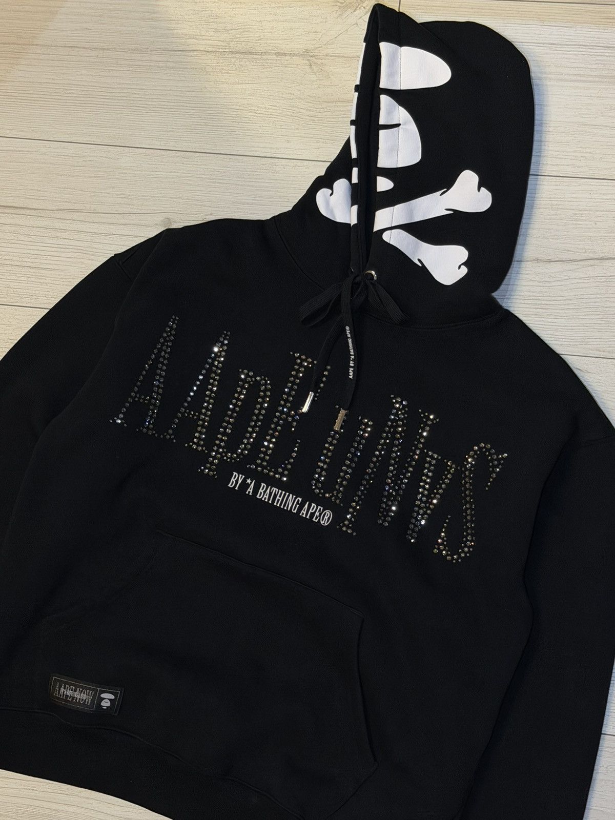 Aape AAPE BAPE Hoodie Rhinestones AApE uNvS Size US M / EU 48-50 / 2 - 3 Thumbnail