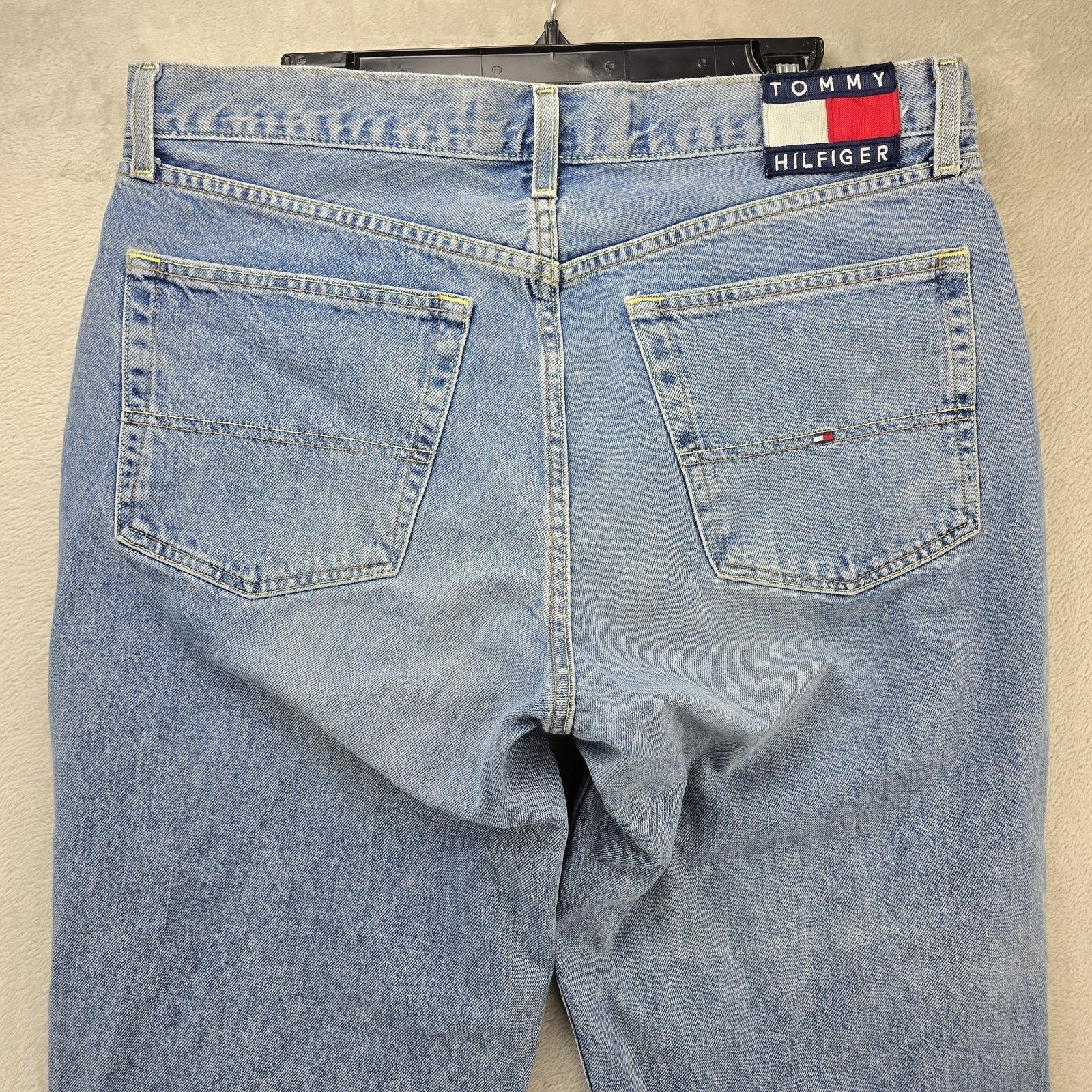 Tommy Hilfiger Vintage Tommy Hilfiger Big Flag Denim Jeans 38x30 90s Baggy Size US 38 / EU 54 - 9 Thumbnail