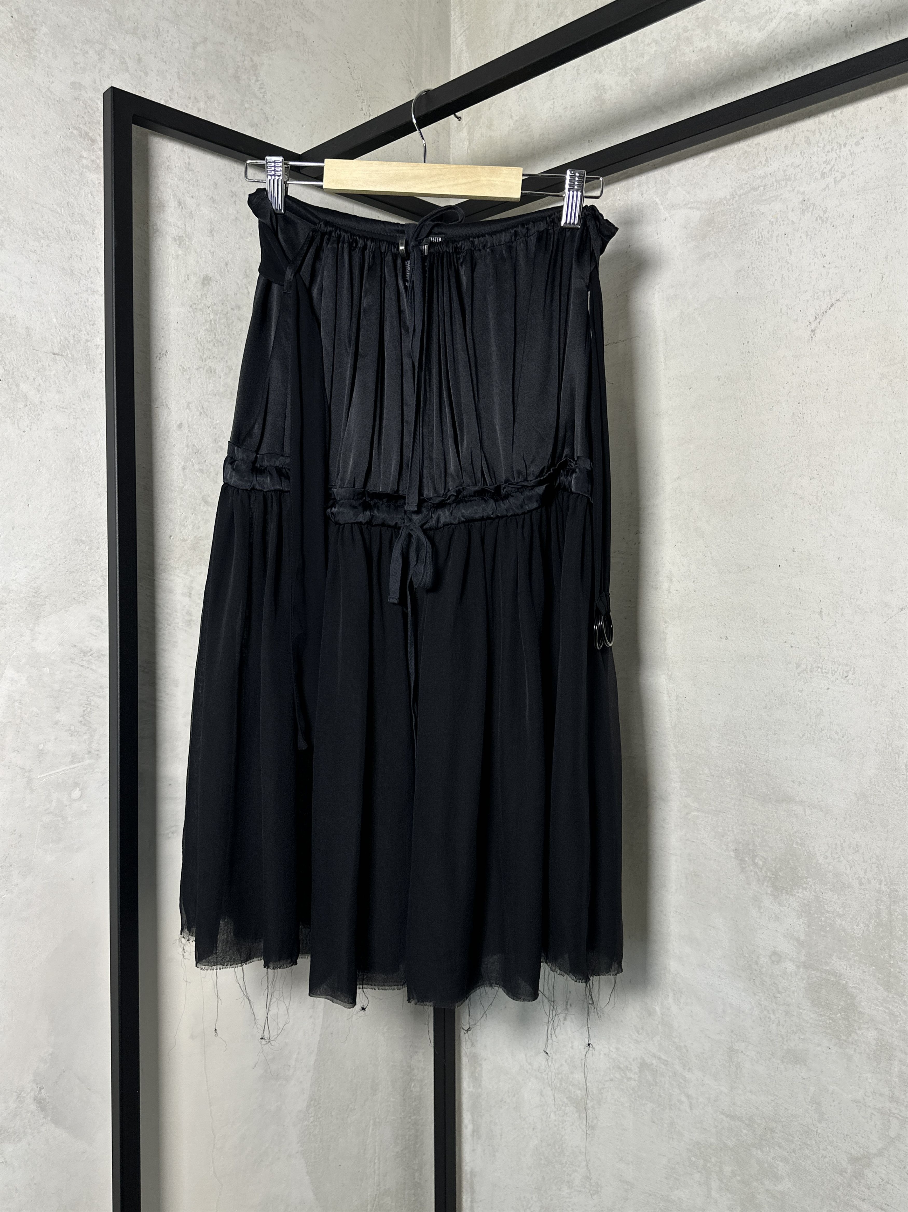 ANN DEMEULEMEESTER FW03 SILK UPPER SKIRT