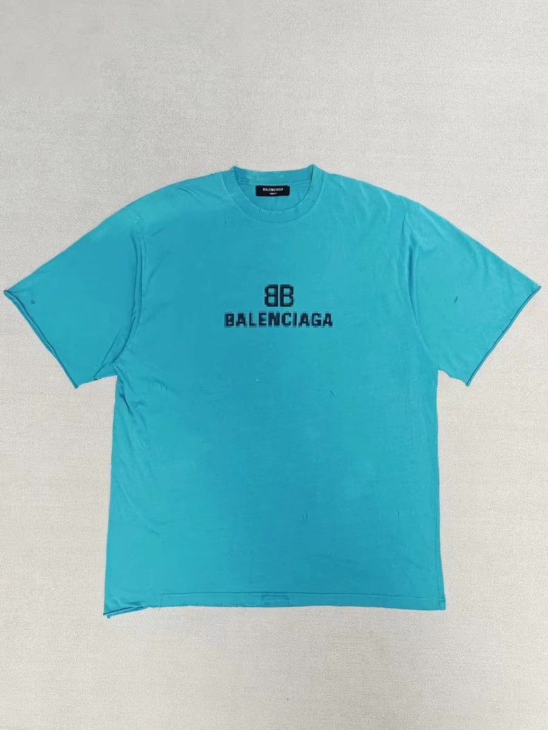 Balenciaga Balenciaga Mosaic blurred destruction made old short sleev Size US XS / EU 42 / 0 - 1 Thumbnail
