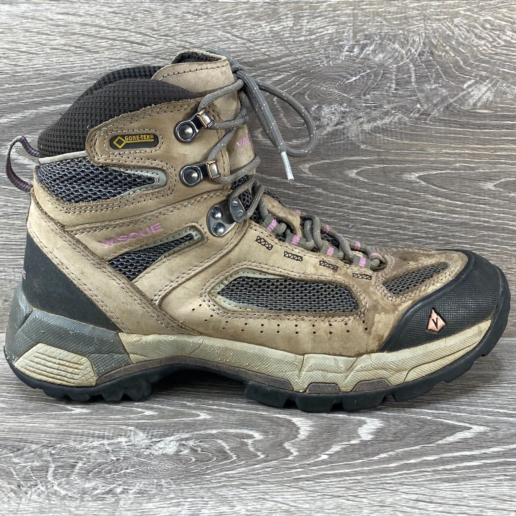 Vasque Vasque 7479 Brown Leather Lace Up Hiking Boots Gore-Tex Vibram Sole Womens 9.5 M Size US 7 / IT 37 - 2 Thumbnail