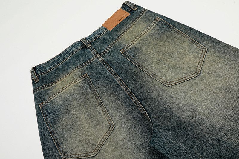 Vintage American retro loose-fitting curved jeans for men Size US 32 / EU 48 - 5 Thumbnail