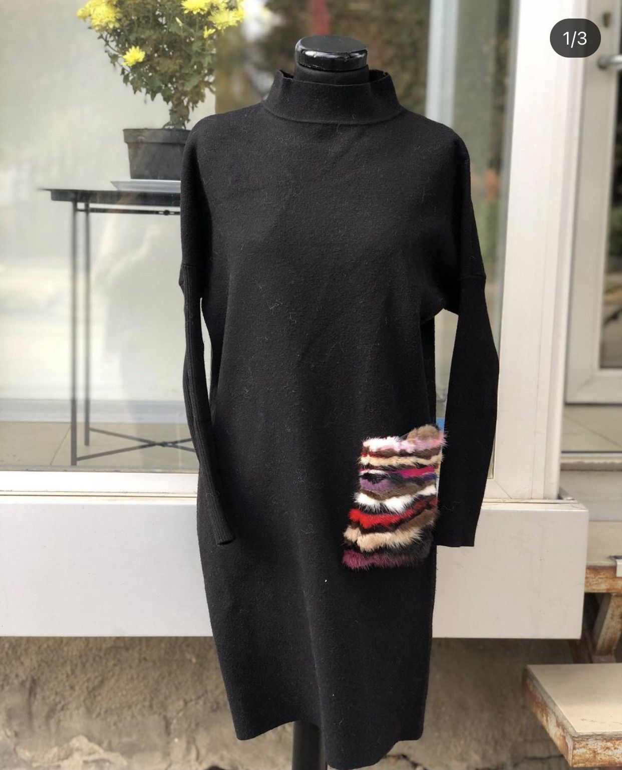 Other wool dress Black Dress with a pocket Size S / US 4 / IT 40 - 1 Thumbnail