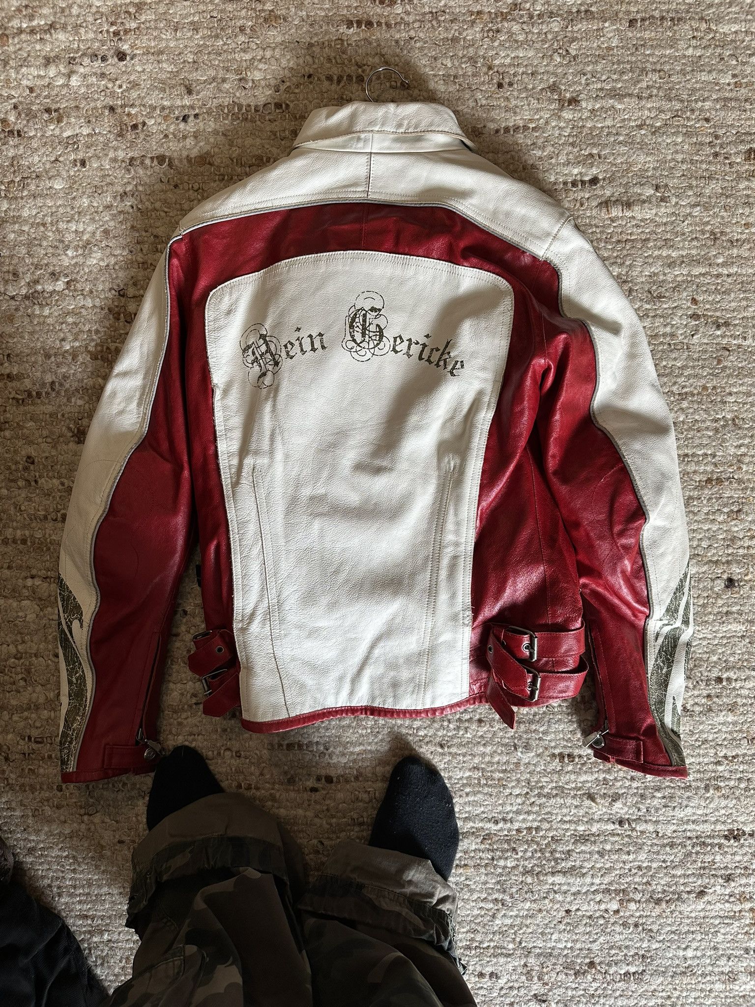 Hein Gericke hein gericke white racing leather jacket color red and white Size US M / EU 48-50 / 2 - 3 Thumbnail