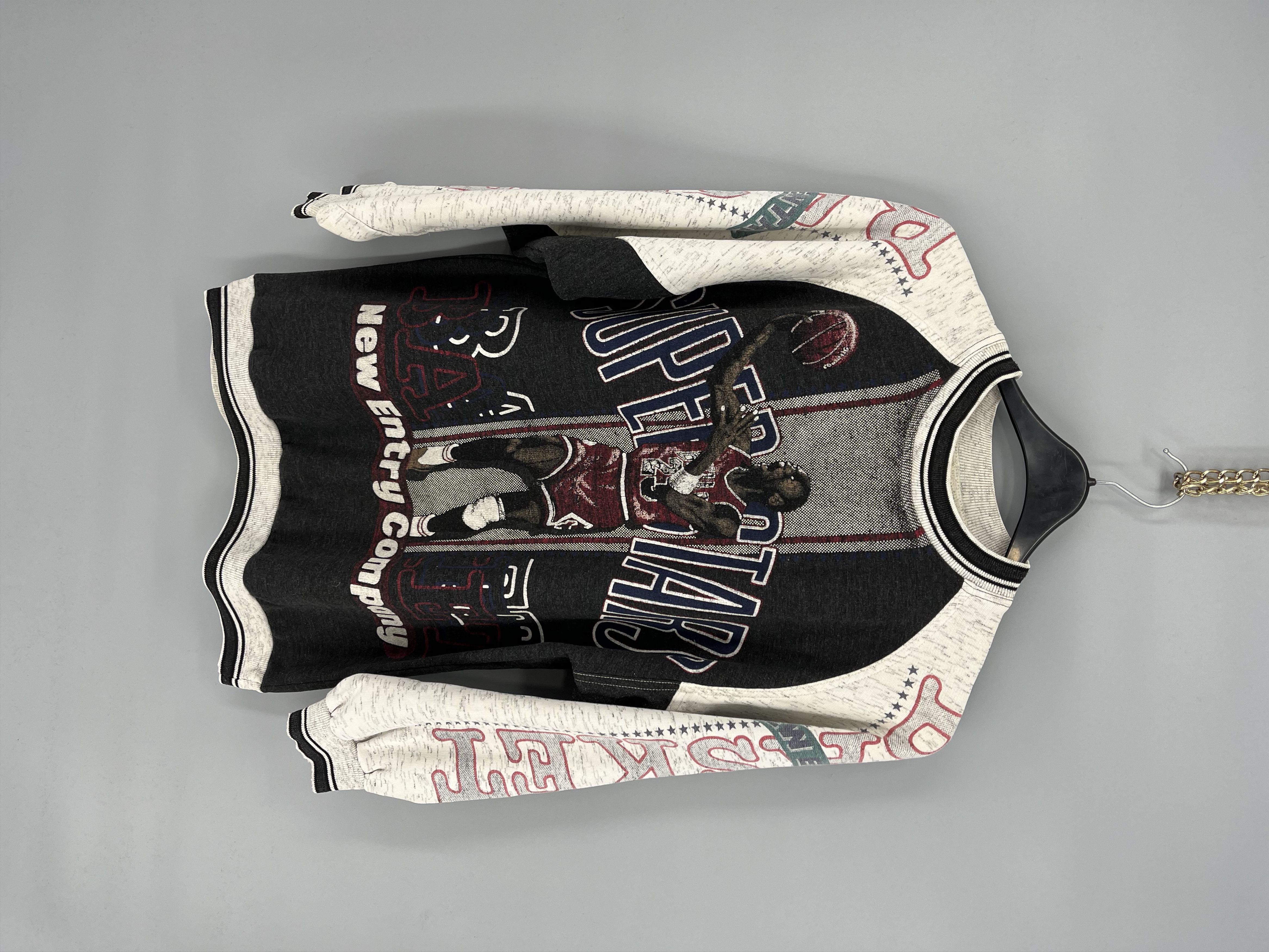 image of Chicago Bulls x NBA Vintage 90's Superstars Jordan 23 Nba Legend Overprint, Men's (Size Large)