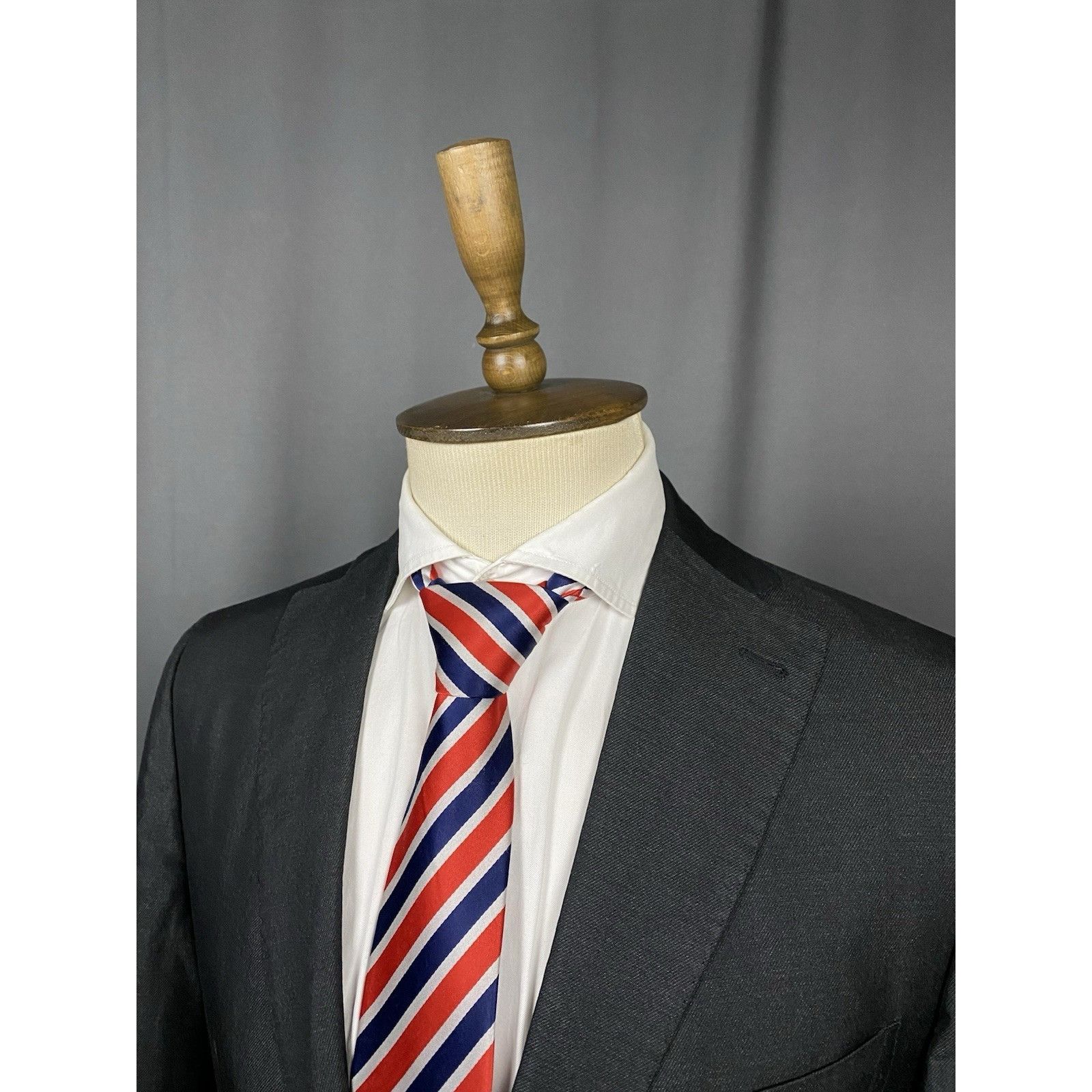 Tagliatore MINT! Tagliatore Men's Gray Slim Silk Cotton Blazer Jacket Size 50R - 5 Thumbnail