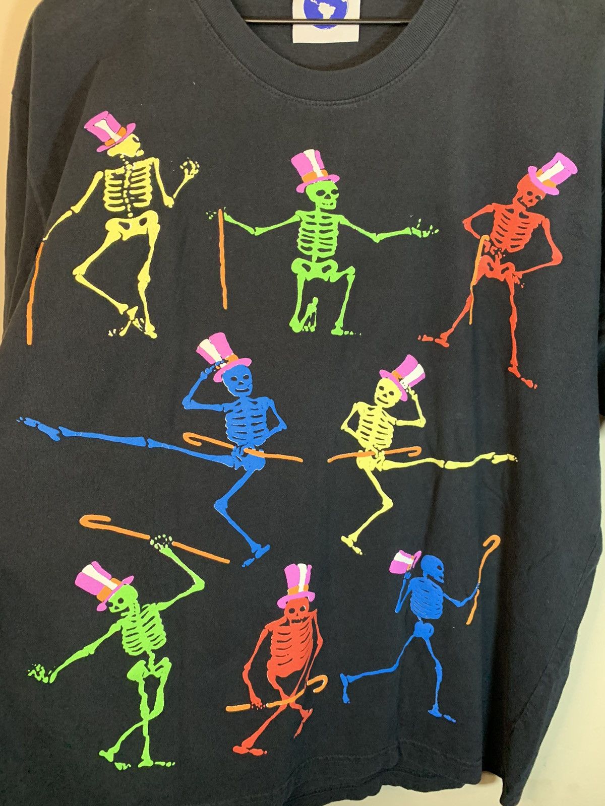 Designer × Online Ceramics *RARE* Online Ceramics Dancing Skeleton Art AOP T-Shirt - L Size US L / EU 52-54 / 3 - 3 Thumbnail