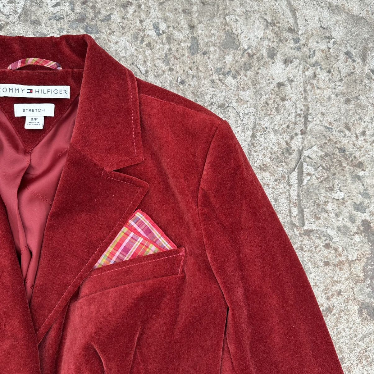 Tommy Hilfiger Luxury Tommy Hilfiger Blazer Jacket Old Money Velvet Y2K Size S / US 4 / IT 40 - 4 Thumbnail