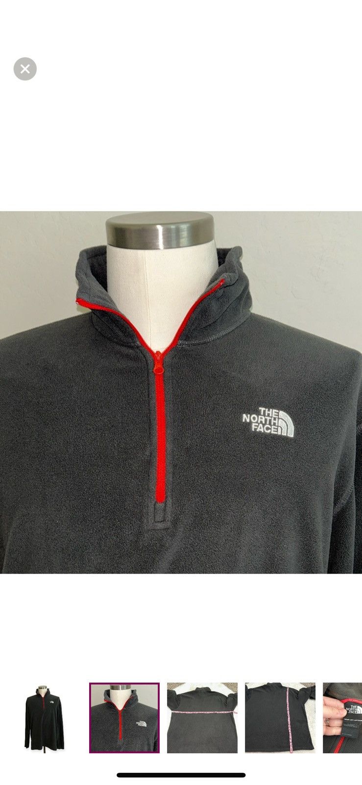 The North Face The north face large quarter zip pullover Size US L / EU 52-54 / 3 - 5 Thumbnail