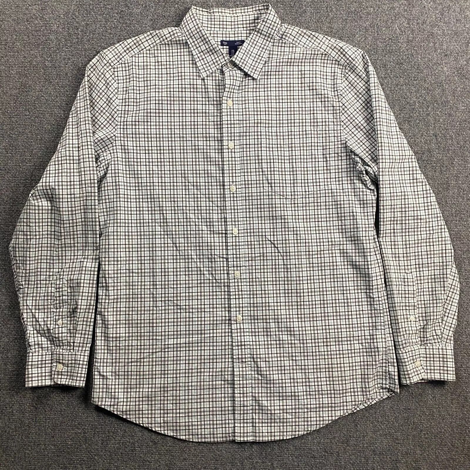 Gap Gap Shirt Men's Tattersall Check Button Up Slim Fit XL Size US XL / EU 56 / 4 - 1 Thumbnail