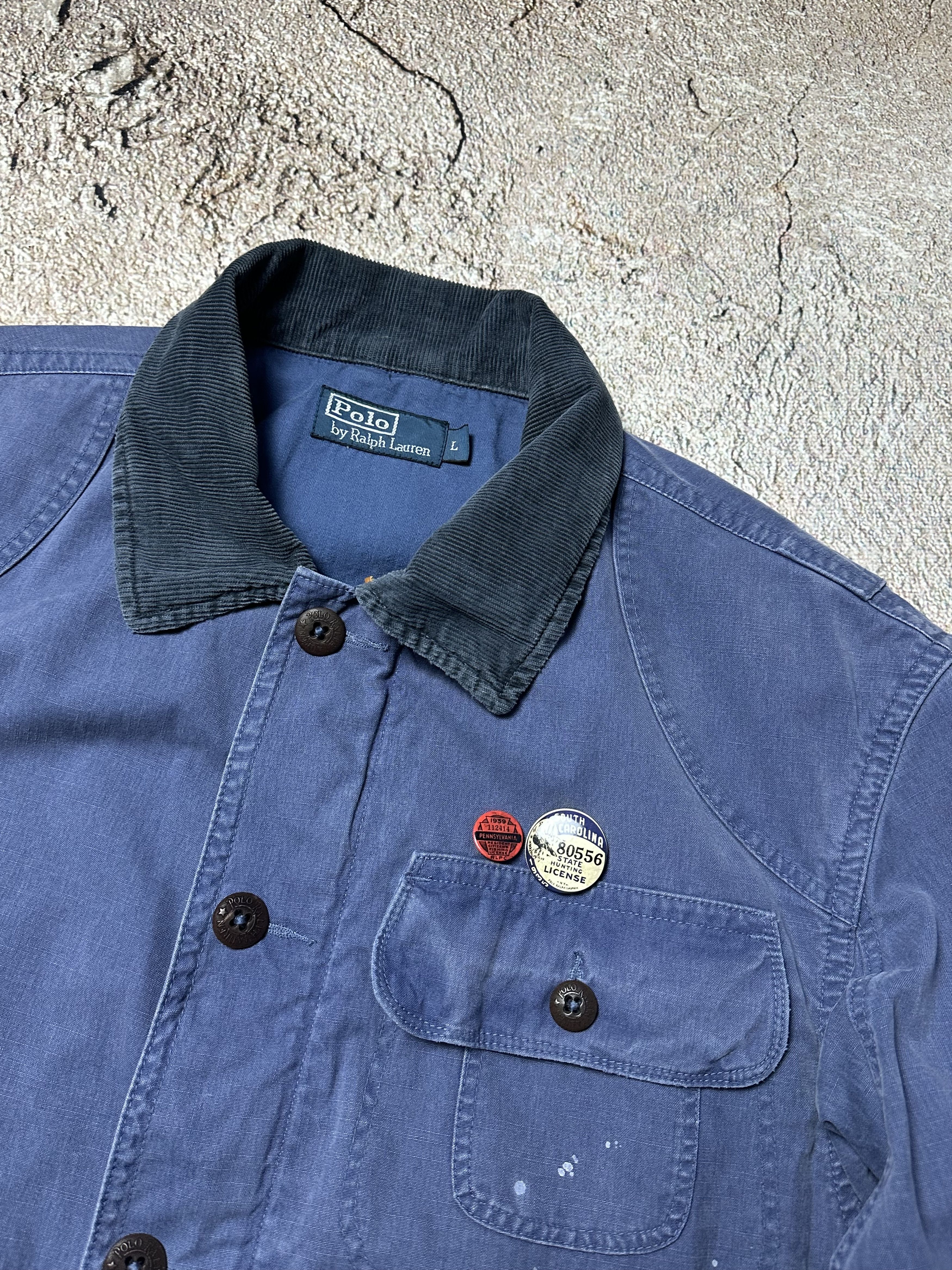 Polo Ralph Lauren × Ralph Lauren × Vintage Vintage polo ralph lauren jacket indigo mohawk RRL Size US L / EU 52-54 / 3 - 7 Thumbnail
