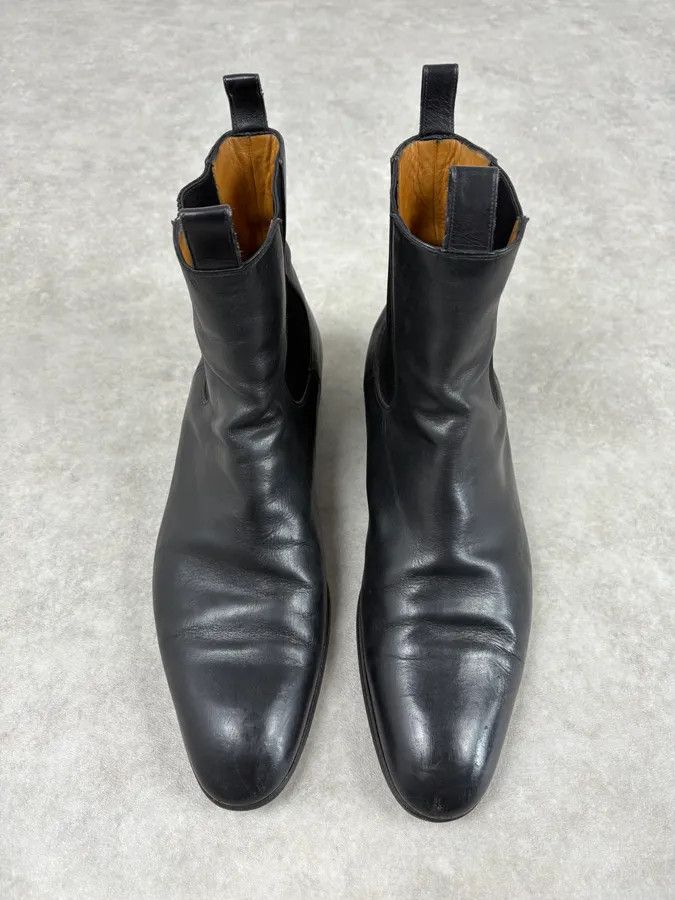 Gucci Gucci Black Leather Minimalist Premium Boots Size US 11 / EU 44 - 2 Thumbnail