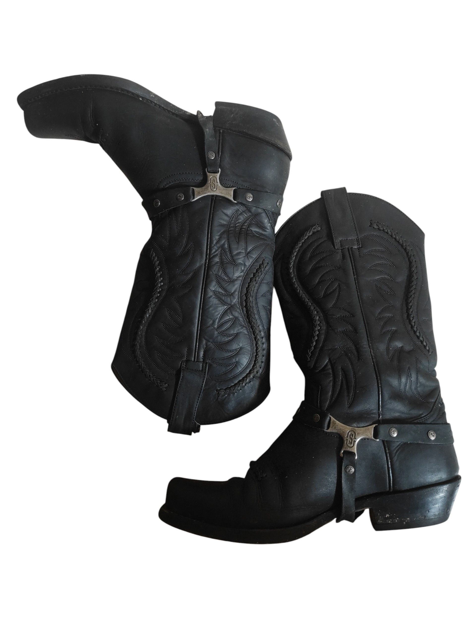 Sendra Sendra Biker Western Boots Santiags Square Toe Size US 8.5 / EU 41-42 - 1 Thumbnail