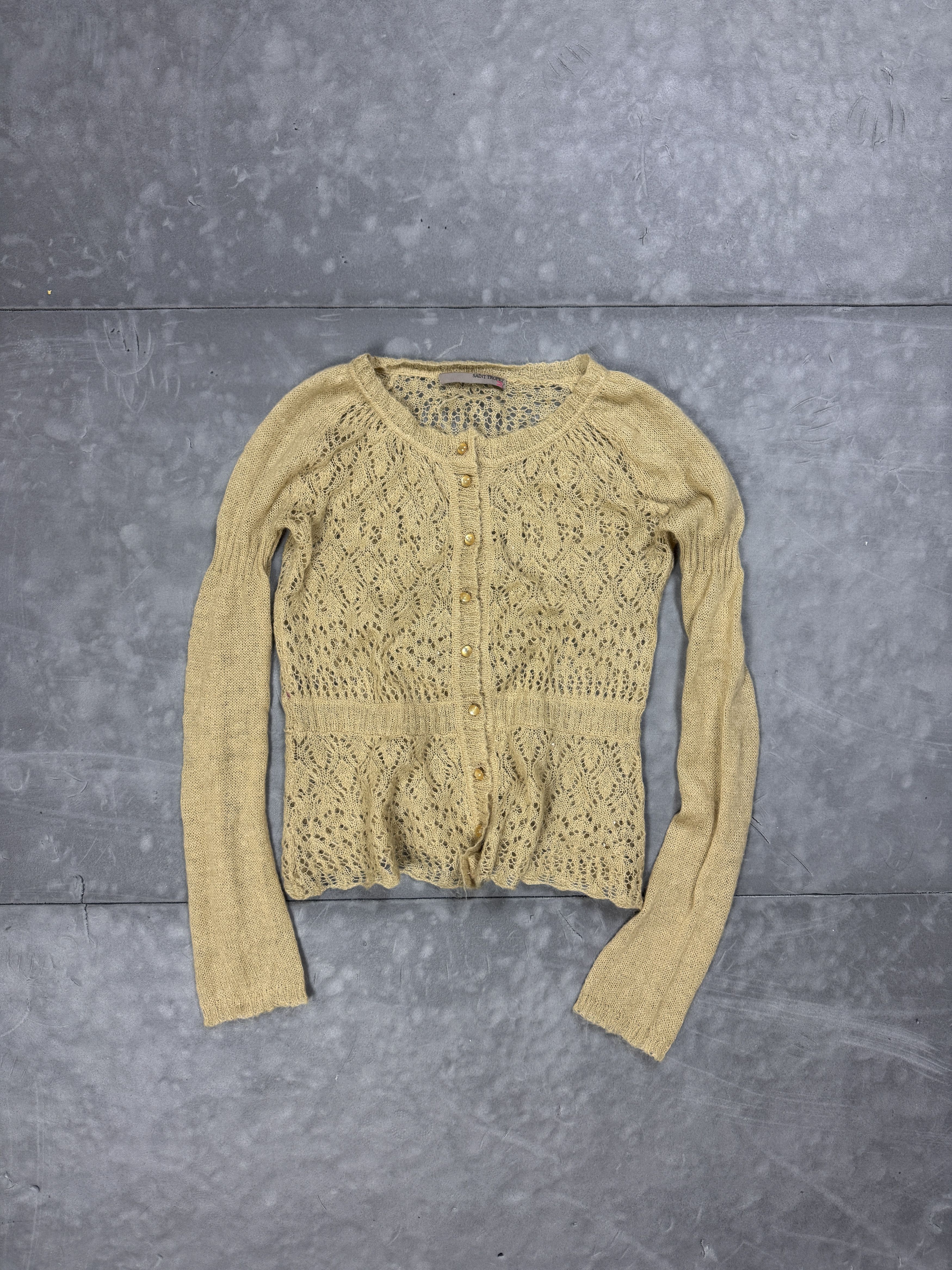 Vintage Vintage Saint Tropez Cashmere Cardigan Sweater (S/M) Size M / US 6-8 / IT 42-44 - 1 Thumbnail