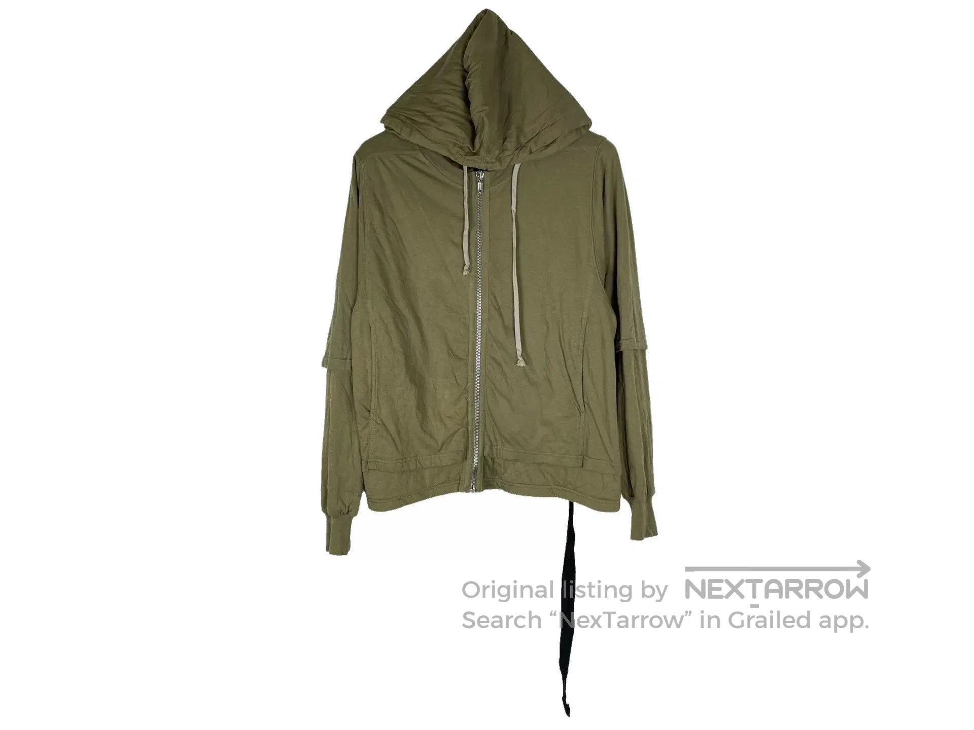 Rick Owens Drkshdw Rick Owens DRKSHDW Layered Hooded Jacket. Size US M / EU 48-50 / 2 - 1 Thumbnail