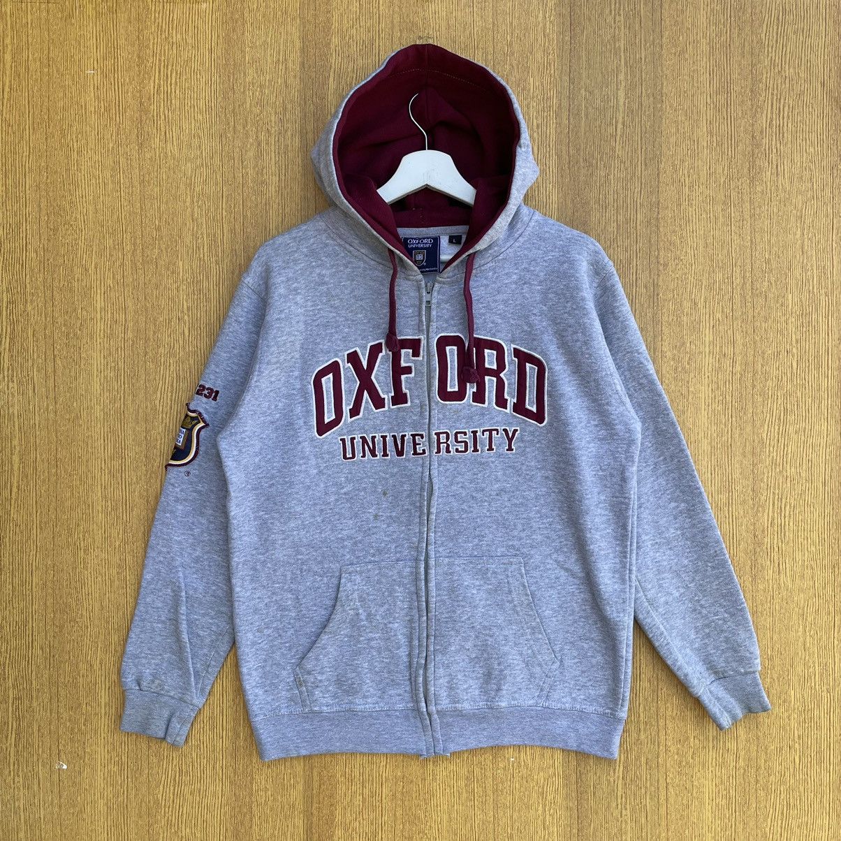 Vintage University of Oxford Hoodie Zipper Sweatshirt