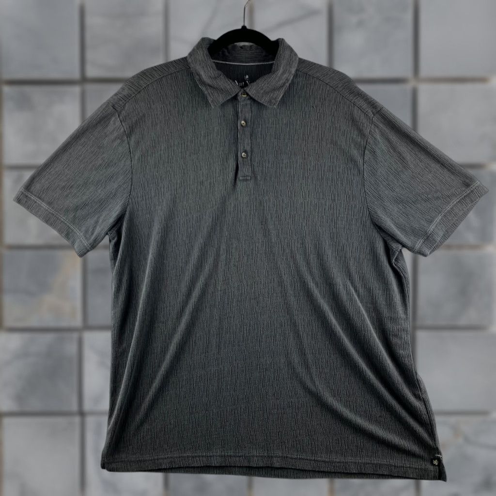 Nat Nast Nat Nast Polo Shirt Mens XL Gray Modal Collared Short Sleeve Casual Comfort Shirt Size US XL / EU 56 / 4 - 1 Thumbnail