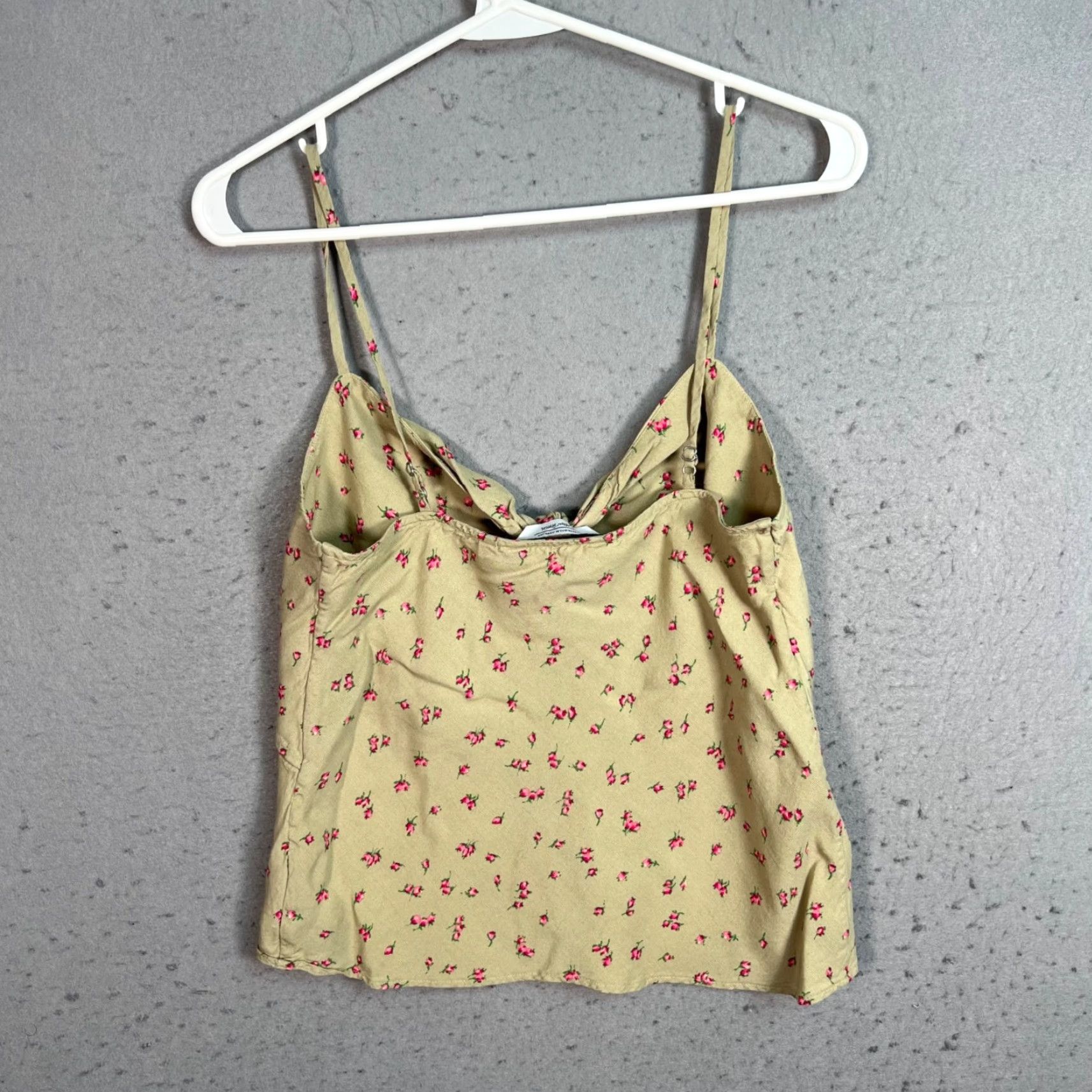 & Other Stories & Other Stories Floral Tank Womens 10 Beige Spaghetti Strap Casual Summer 10 Womens Size L / US 10 / IT 46 - 2 Thumbnail