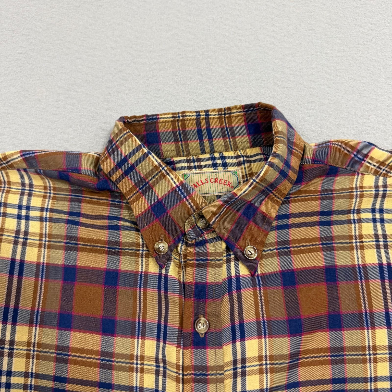Vintage Vintage Falls Creek Button Down Shirt Medium Brown Plaid Size US M / EU 48-50 / 2 - 5 Thumbnail