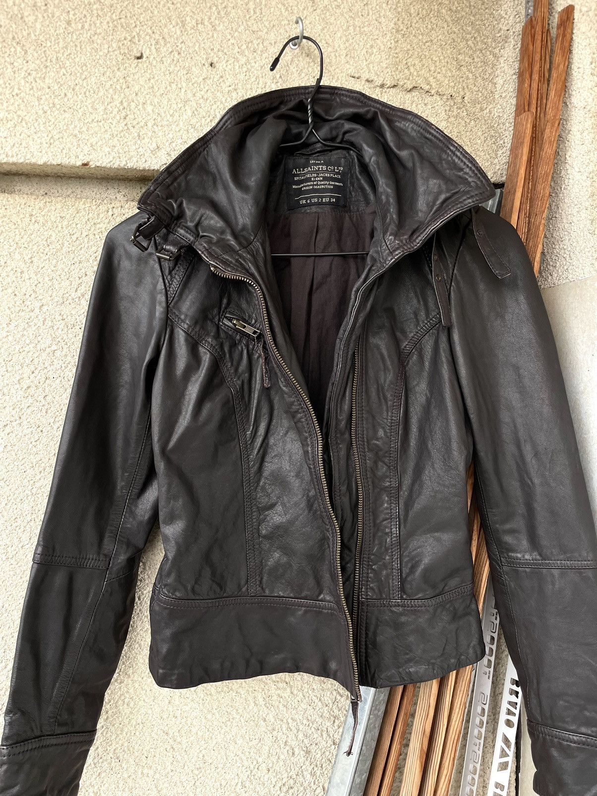 Allsaints Allsaints Belvedere Avant Garde Biker Leather Jacket US 2 Size XS / US 0-2 / IT 36-38 - 11 Thumbnail
