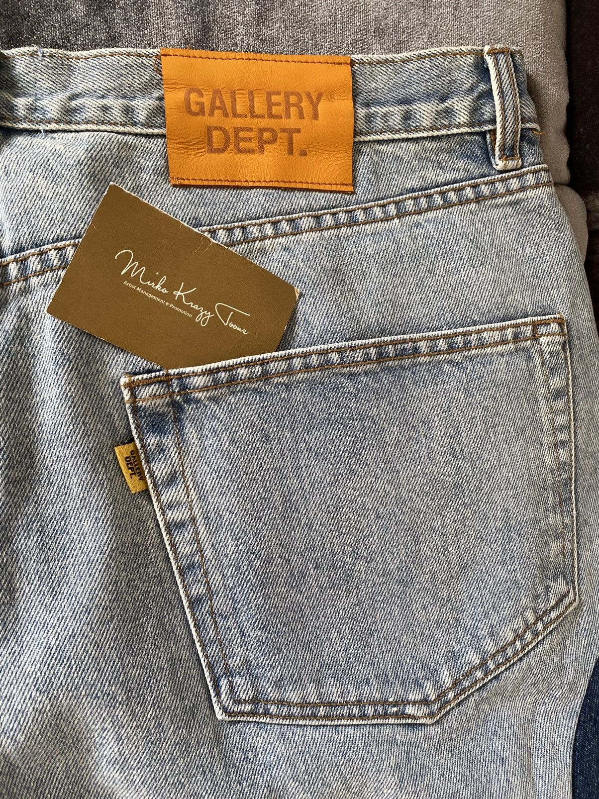 Gallery Dept. €1079 ! BNWT Gallery Dept “Trent Pant” Denim Jeans 38/32 Size US 38 / EU 54 - 19 Thumbnail