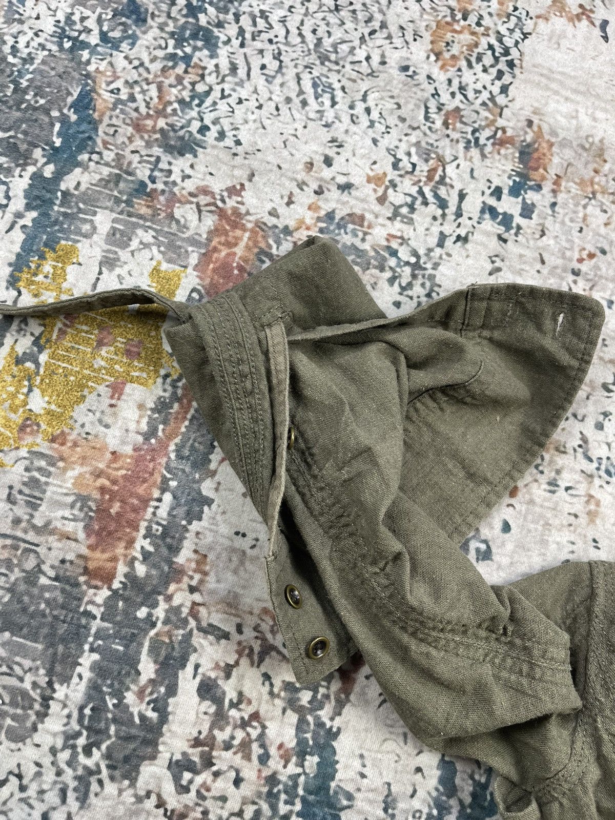 Le Grande Bleu (L.G.B.) G.O.A Military Cargo Pocket Hooded Overshirt Jacket Size US S / EU 44-46 / 1 - 12 Thumbnail