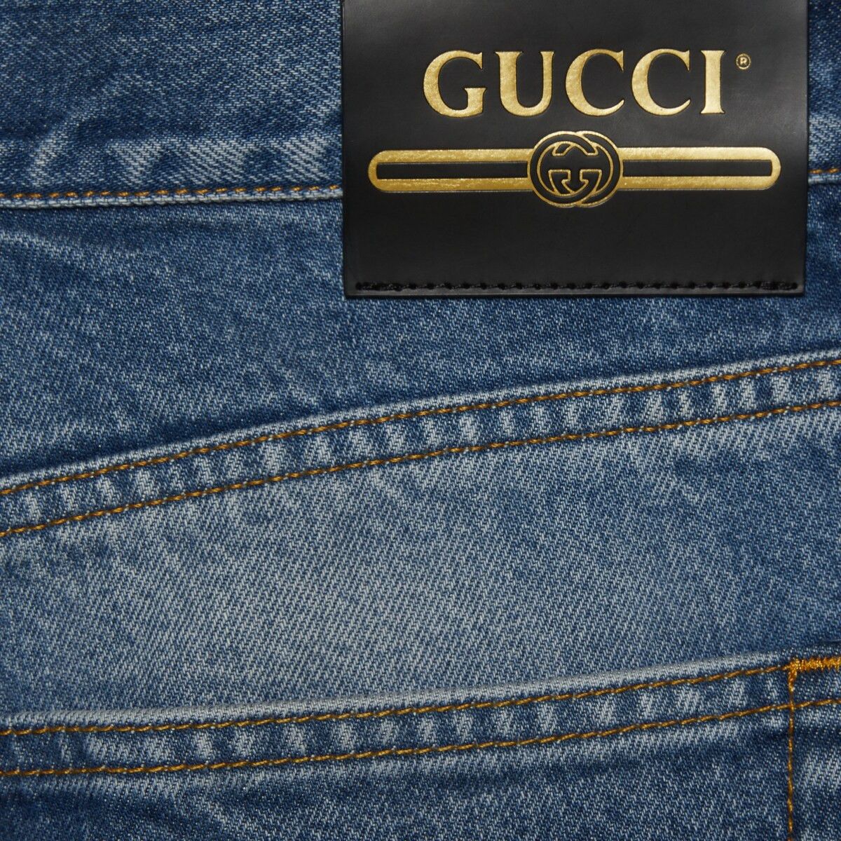 Gucci 32 - Gucci Washed Organic Denim Pant Label Jeans Tapered Size US 32 / EU 48 - 6 Thumbnail