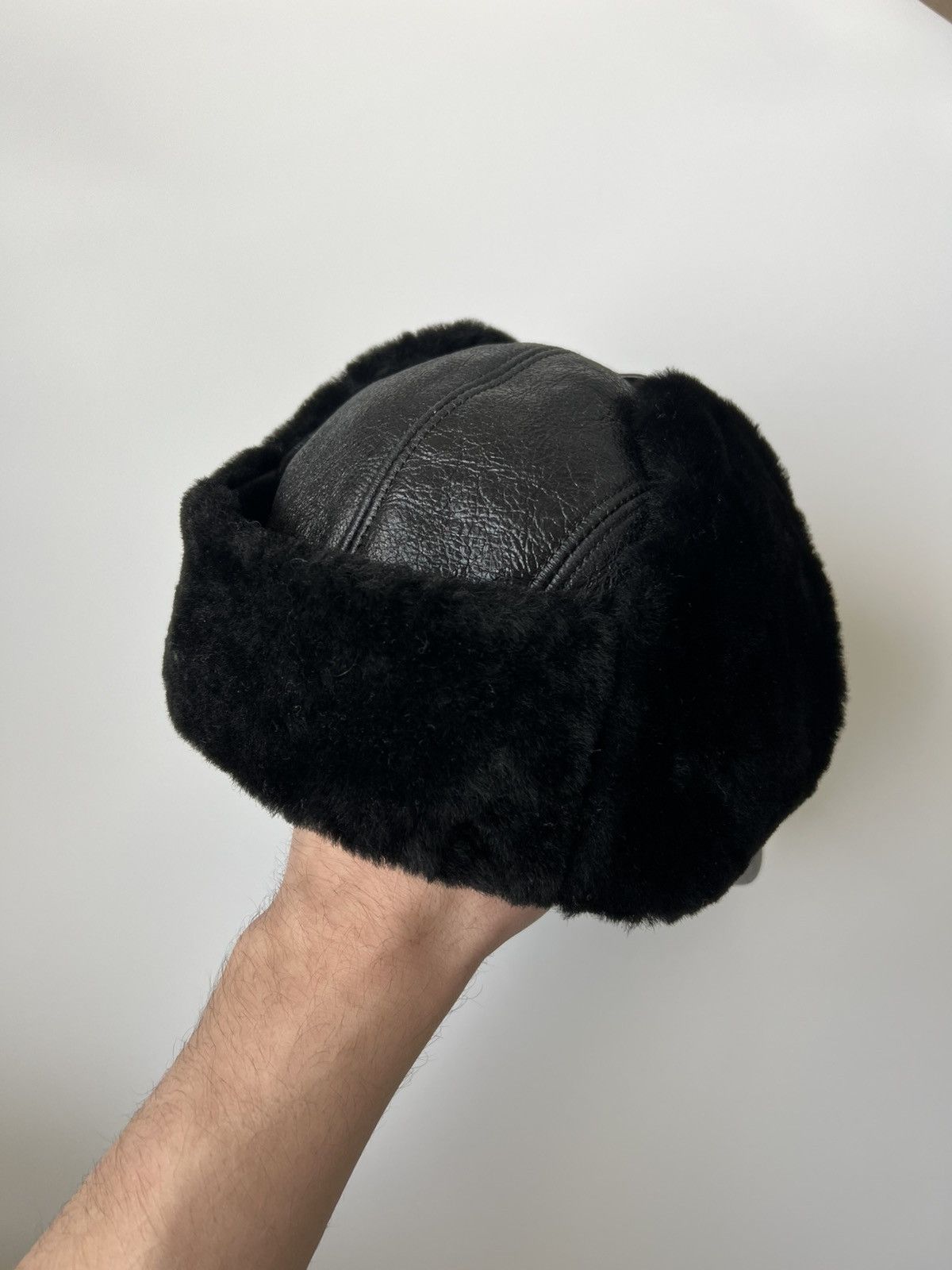 Prada Prada Leather Fur Shearling Hat Size ONE SIZE - 4 Thumbnail