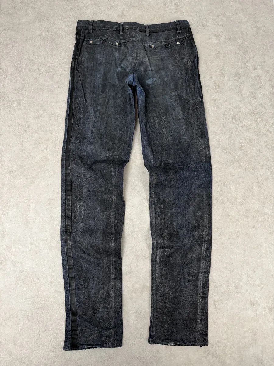 Dolce & Gabbana AW2006 Dolce & Gabbana Black Reworked Waxed Wenim Jeans Size US 32 / EU 48 - 5 Thumbnail