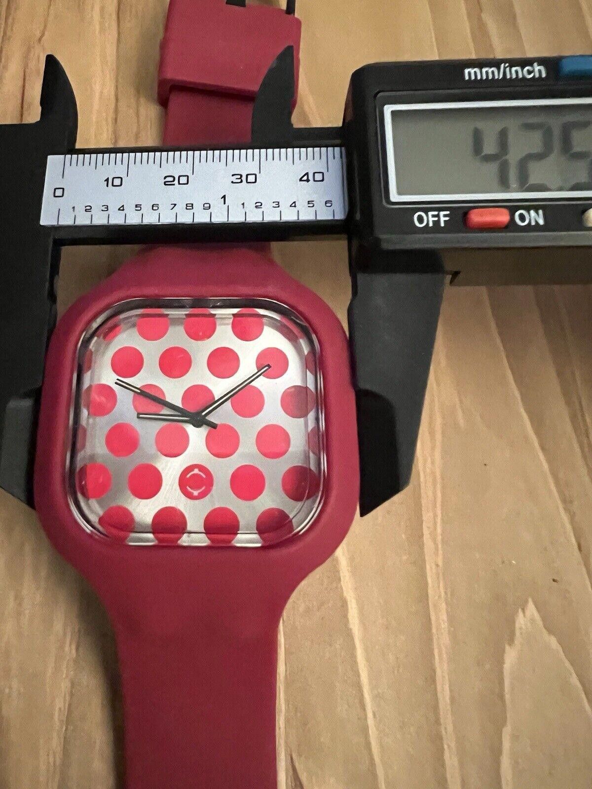 Designer Modify Watch Red polka dot New Battery Size ONE SIZE - 2 Thumbnail