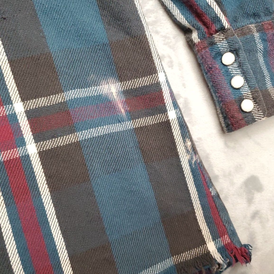 Wrangler VINTAGE Wrangler Shirt Mens XXL Tall Blue Plaid Flannel Pearl Snap Western Cowboy Work Size US XL / EU 56 / 4 - 6 Thumbnail