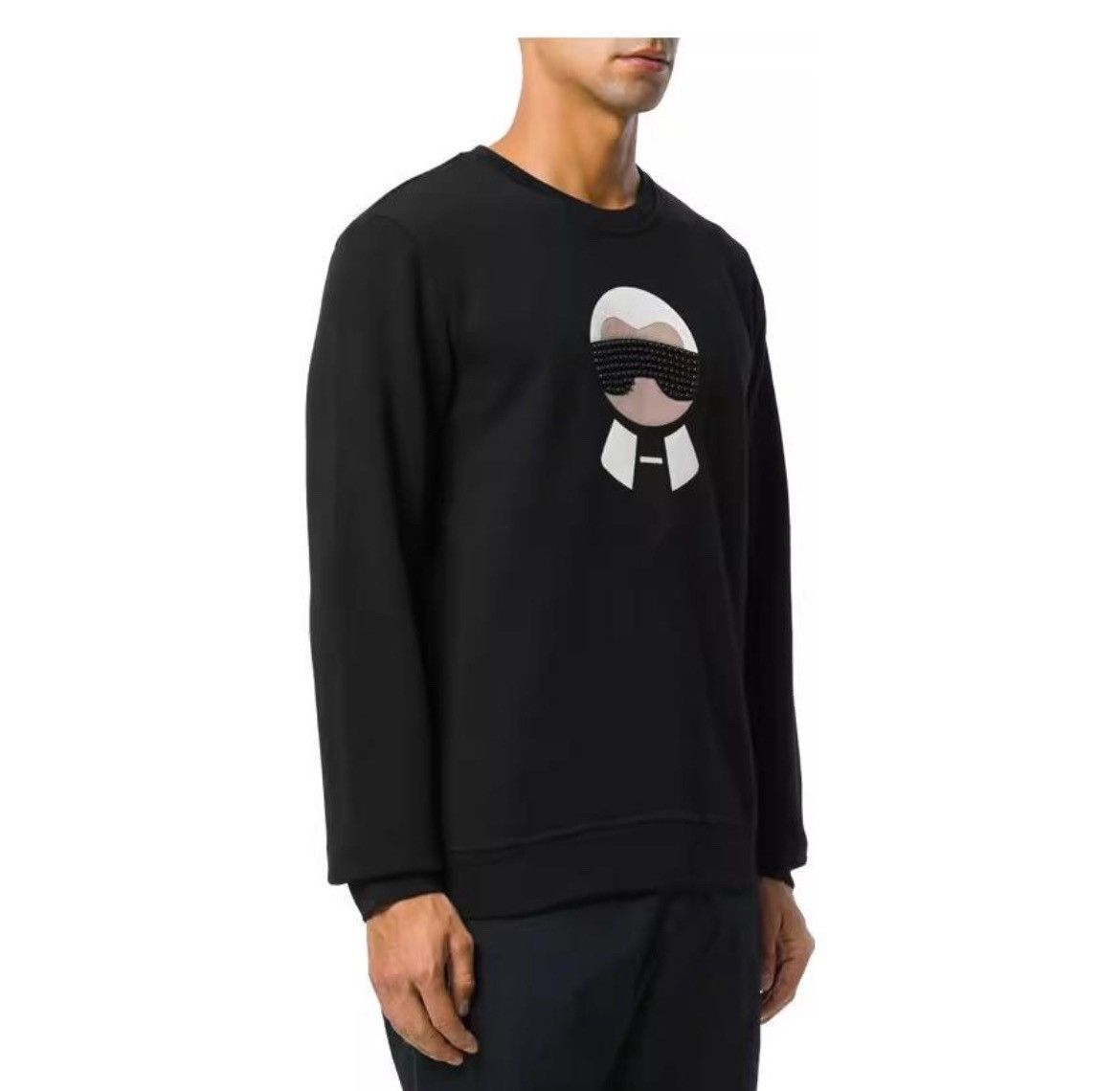 Fendi Fendi Beaded Karl Lagerfeld Long Sleeve Sweatshirt K26WX Size US L / EU 52-54 / 3 - 7 Thumbnail