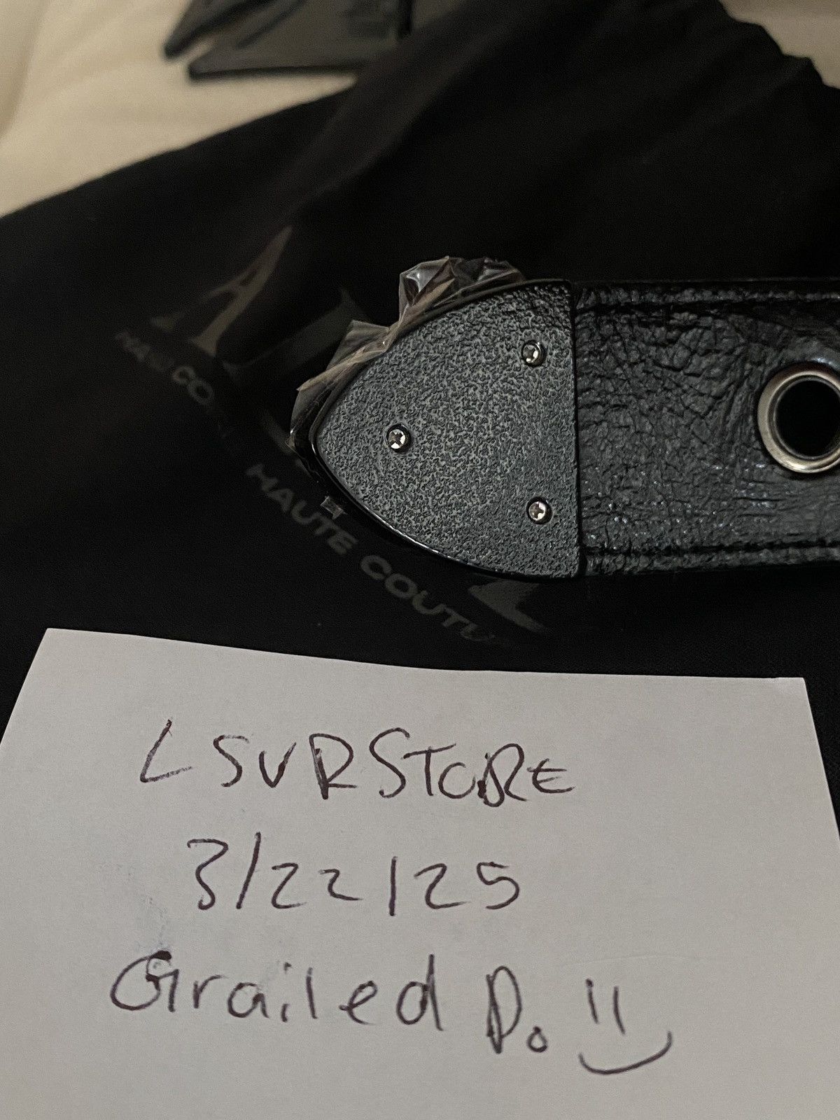 Alice Hollywood Alice Hollywood Blistered Chopper Belt Black