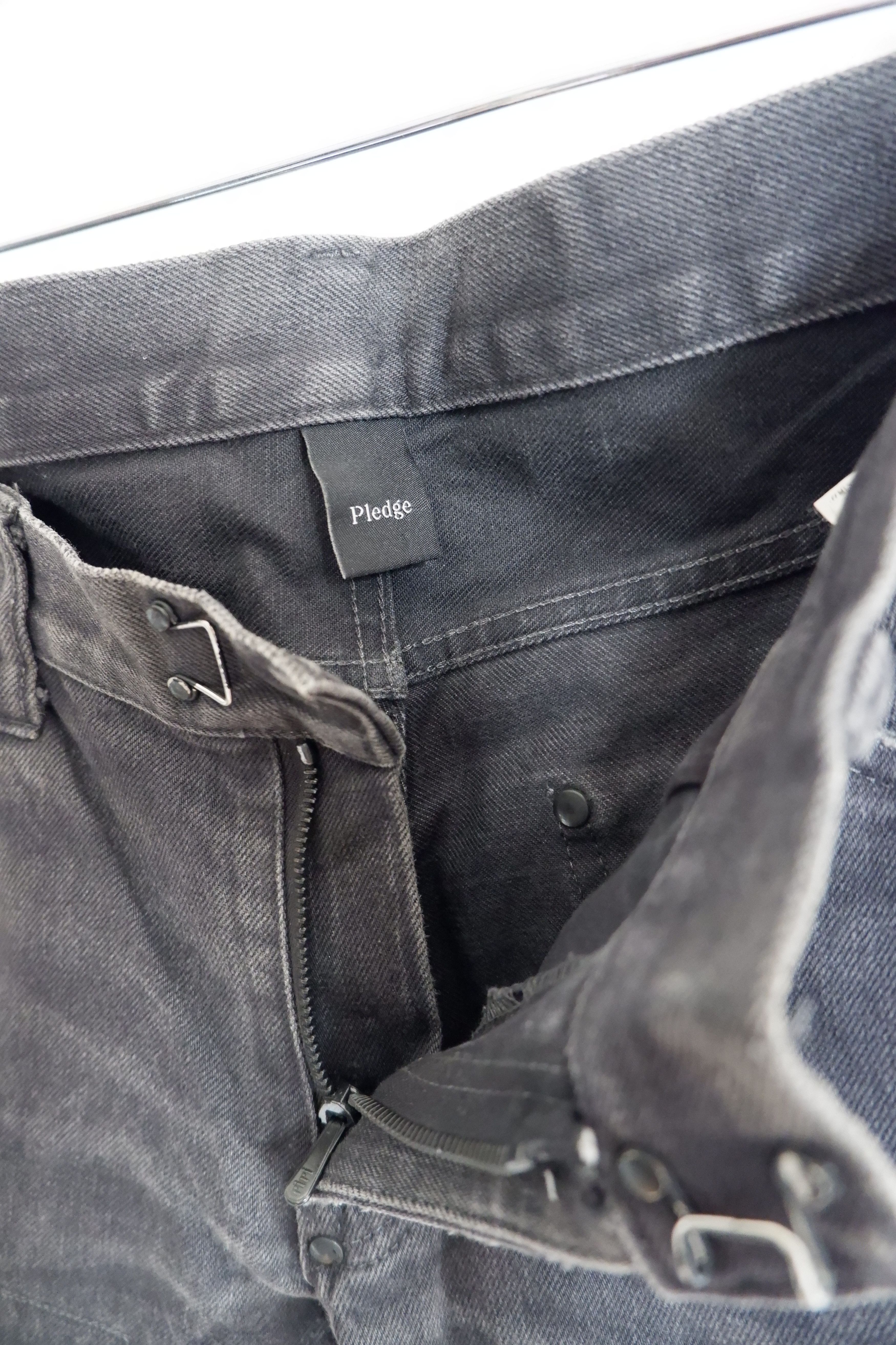 If Six Was Nine Le Grand Bleu Style - Pledge Distressed Denim Slim Fit Size US 32 / EU 48 - 7 Thumbnail
