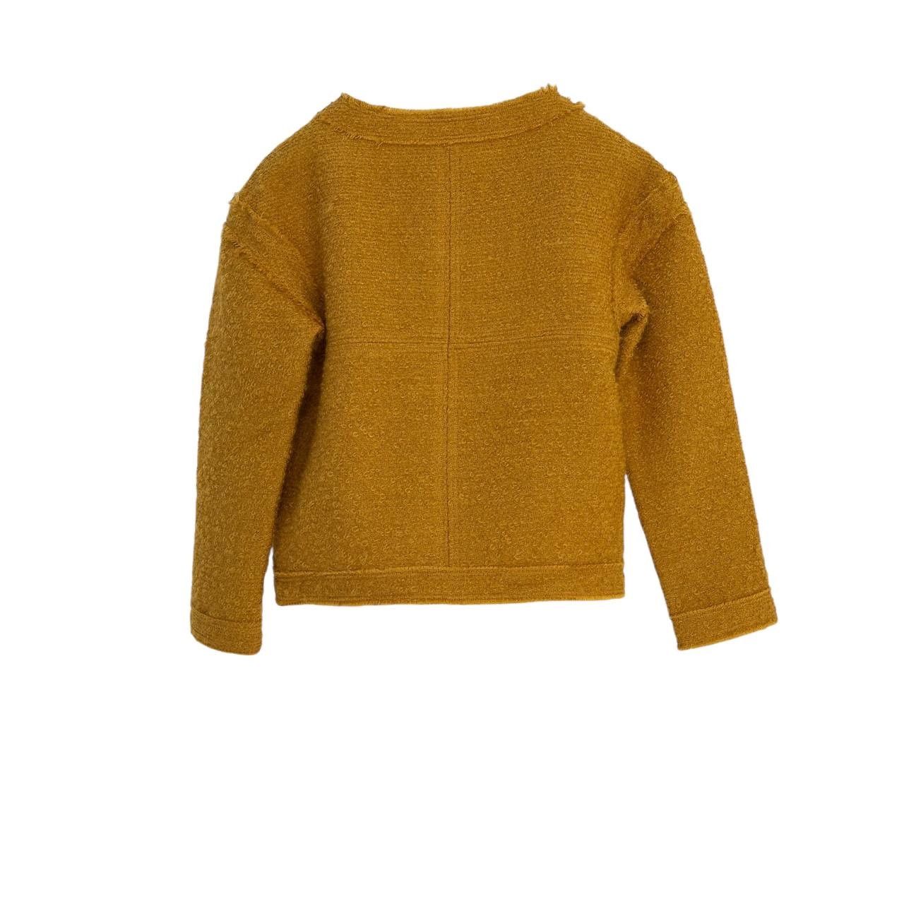 Chanel Chanel Mustard Tweed Long Sleeve Top - Sz. 38 Size S / US 4 / IT 40 - 2 Thumbnail