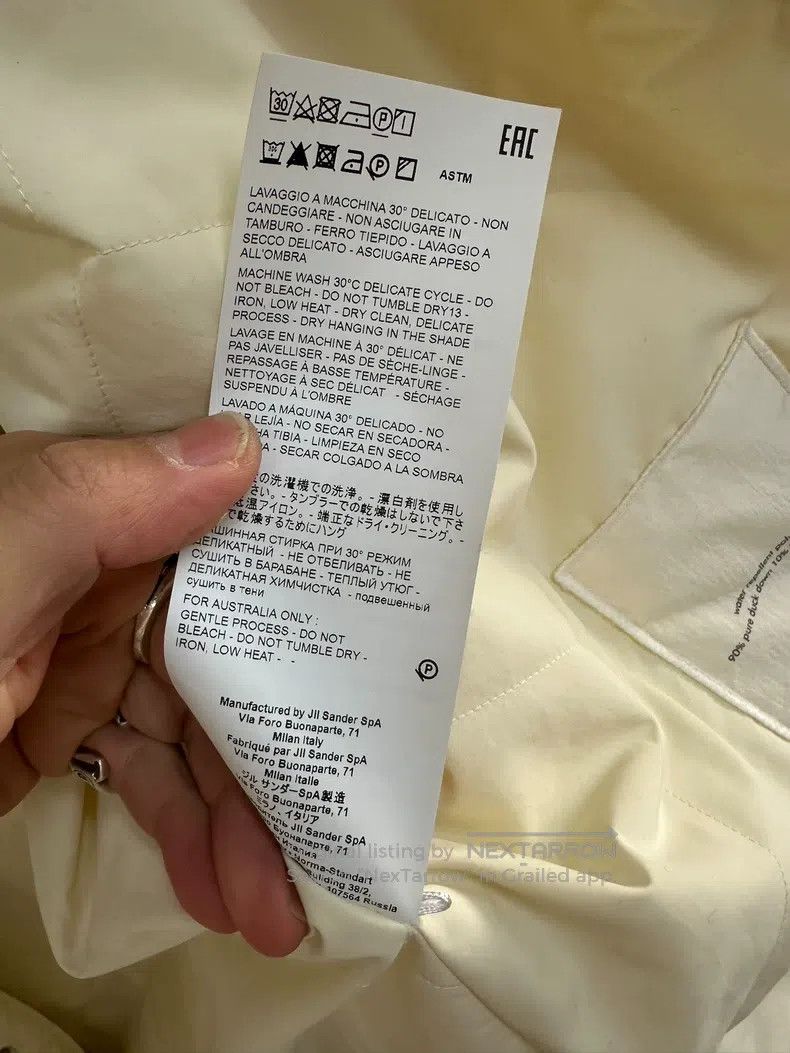 Jil Sander Jil Sander size 36 Diamond-quilted down jacket Size US M / EU 48-50 / 2 - 8 Thumbnail