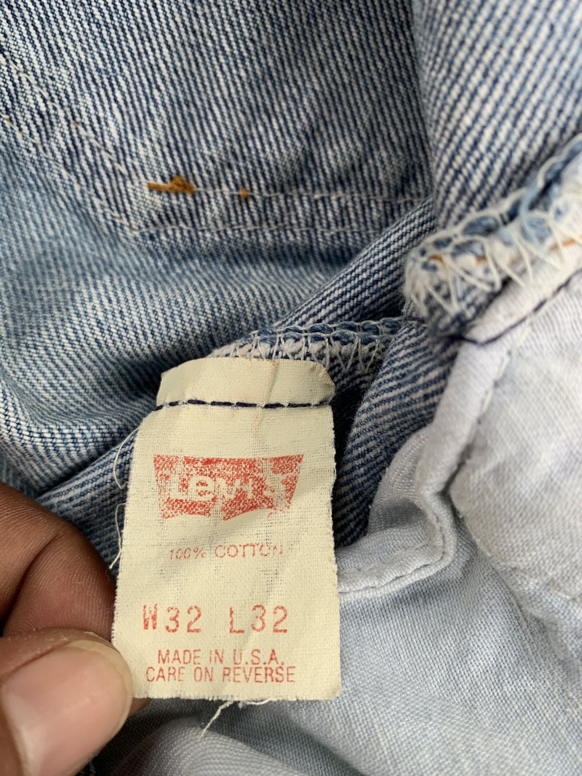 Levi's Vintage Clothing Levi’s 501 Made in USA Vintage Distressed Pants Jeans Size US 32 / EU 48 - 14 Thumbnail
