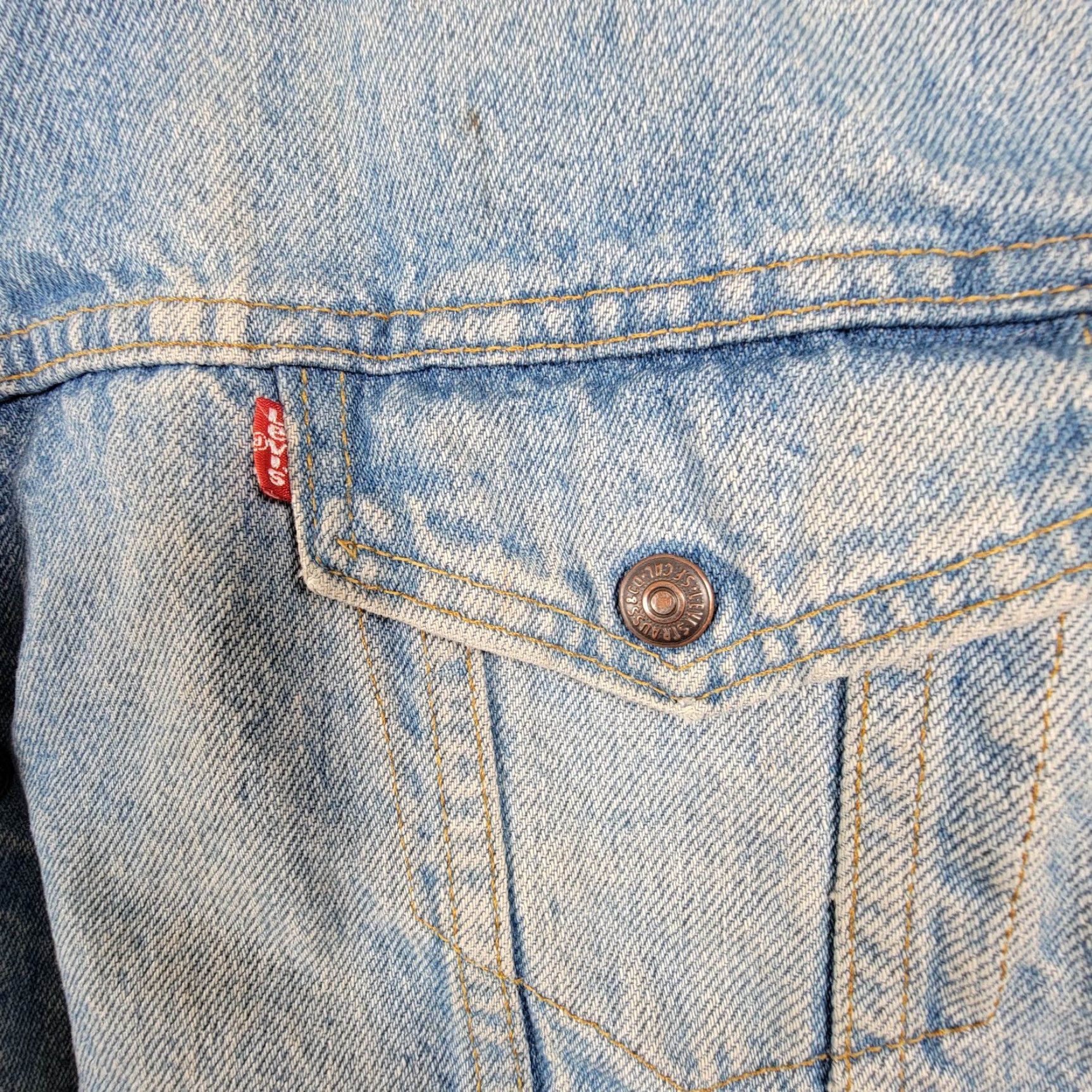 Levi's VINTAGE Levi's 527 Jacket Men XL Denim Blue Sherpa Lined USA 80s Bomber Jacket Mid-Length Regular Fit Size US XL / EU 56 / 4 - 4 Thumbnail